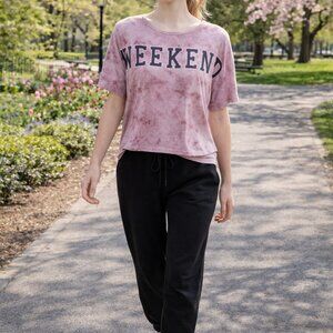 Rose + Vine Tie Dye Tee